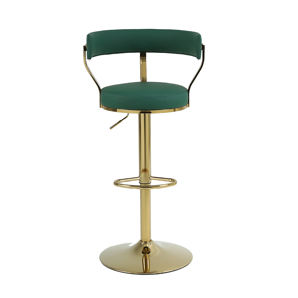 Bar Stools with Back and Armrest, Vintage Leather Modern Bar Chairs for
