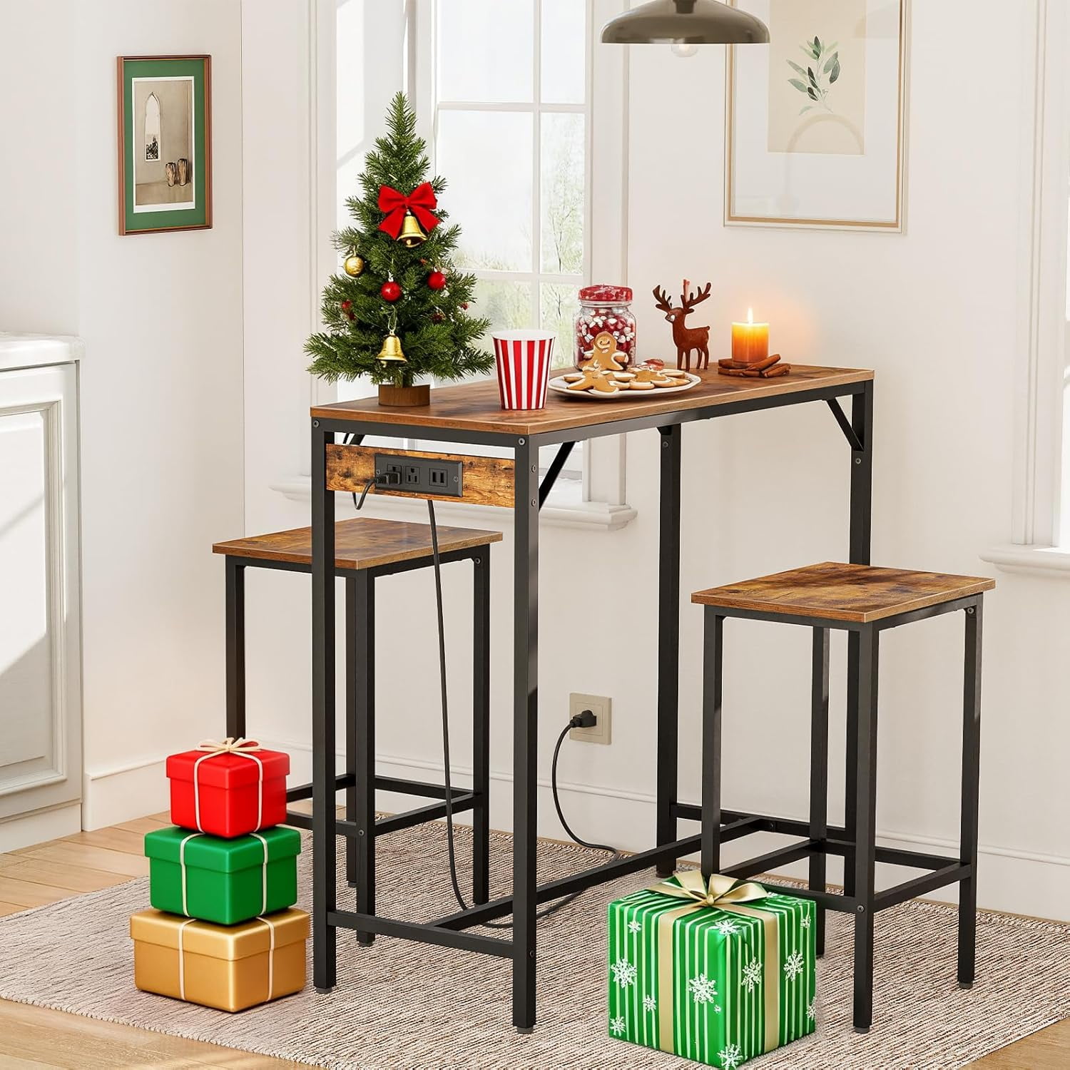 Image showcasing A Furniture Classics Rustic 4-Piece Microfiber Deer Valley Tapestry ...