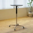 Bar Table HeightAdjustable Round Pub Table Cocktail Table with Movable