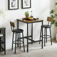 thumbnail image 1 of Hanyu Bar Table Set for 2 with 2 PU Upholstered Stools & Backrest, 1 of 18