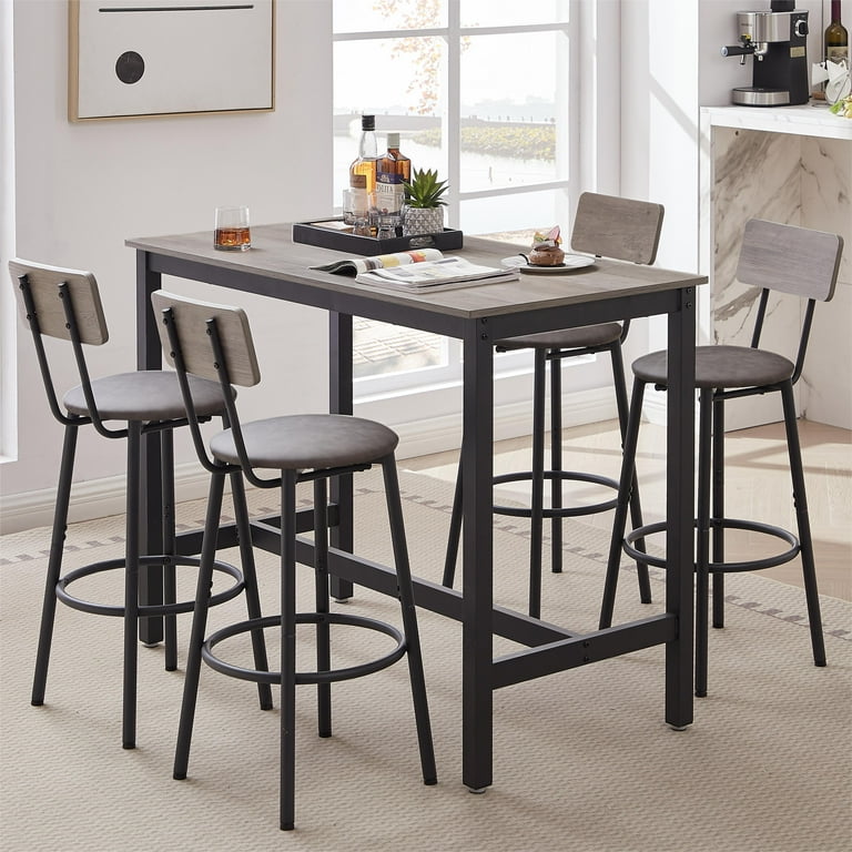 Breakfast bar with 4 chairs discount
