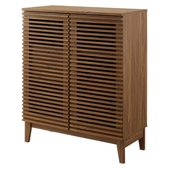 Bar Wine Cabinet, Wood, Brown Walnut, Modern Contemporary Urban Design, Kitchen Room Cafe Bistro Restaurant Hospitality