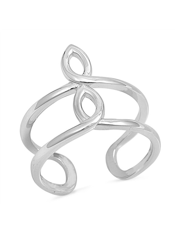 Bar Wire Knot Wholesale Ring .925 Sterling Silver Open Band Jewelry Female Male Unisex Size 8