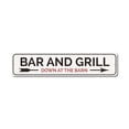 thumbnail image 1 of Bar and Grill Sign, Grill Master Sign, Bar Owner Sign, Barn Bar Aluminum Sign - 4x18 inches, 1 of 4