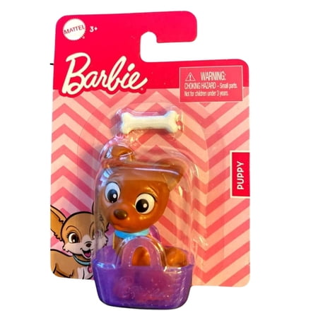 Bar bie Pets Puppy with Tote Bag & CUSTOM Storage Carrier