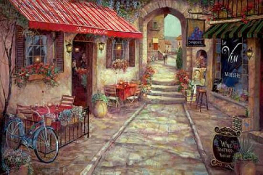 Bar du Marche Canvas Art - Ruane Manning (24 x 36)