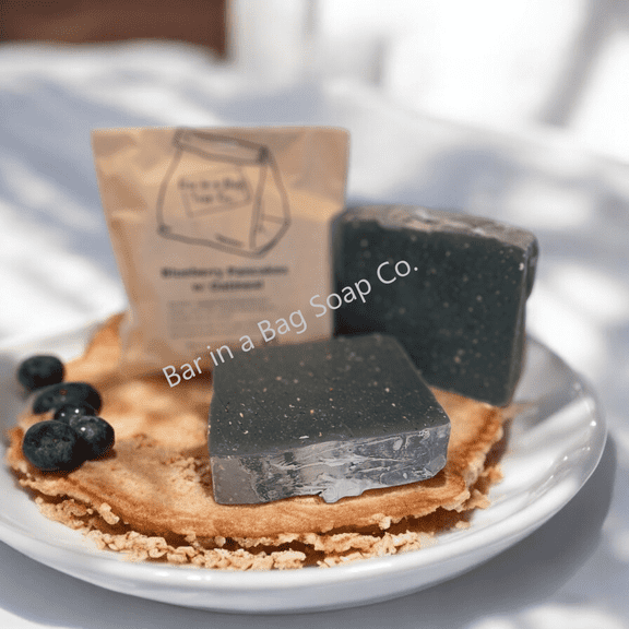 Bar in a Bag Soap Co. - Blueberry Pancake with Oatmeal bar soap, 6 oz.