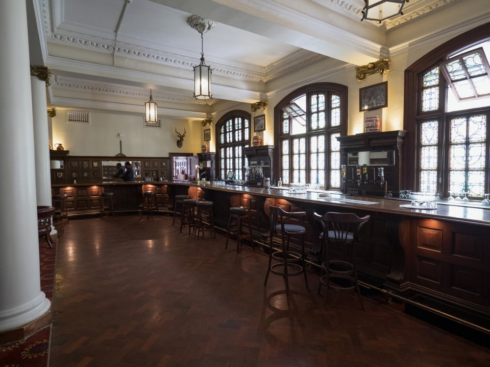 Bar of the Rand Club Loveday Street Johannesburg Gauteng Province South Africa Canvas Art - Panoramic Images (12 x 16)