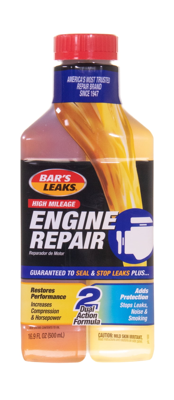 Bar's Leaks High Mileage Engine Repair Additive, 16.9 oz