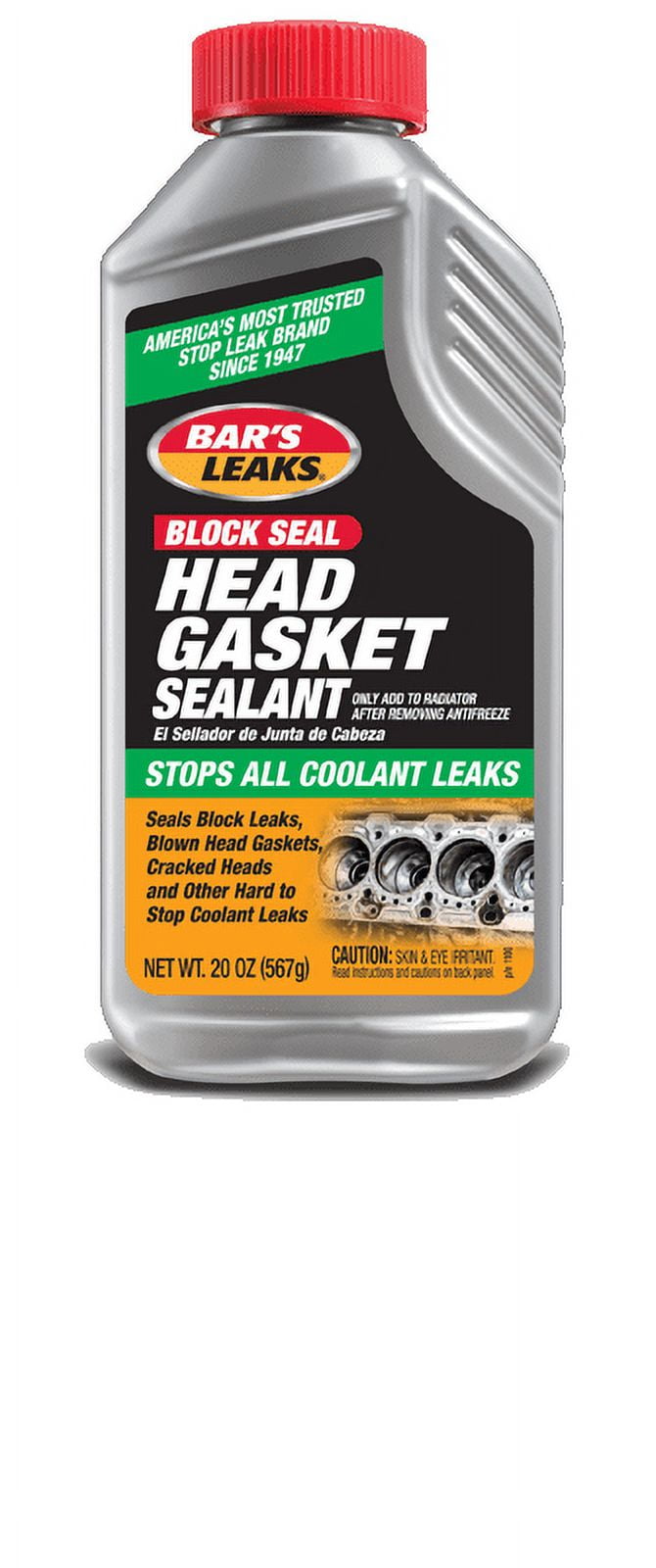 Bar's Leaks 1100 Block Seal Head Gasket Sealant  Automotive Additive, 20 oz