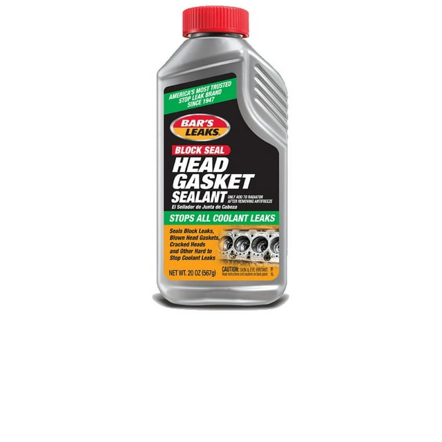 Bar's Leaks Block Seal Head Gasket Sealant Automotive Additive, 20 oz