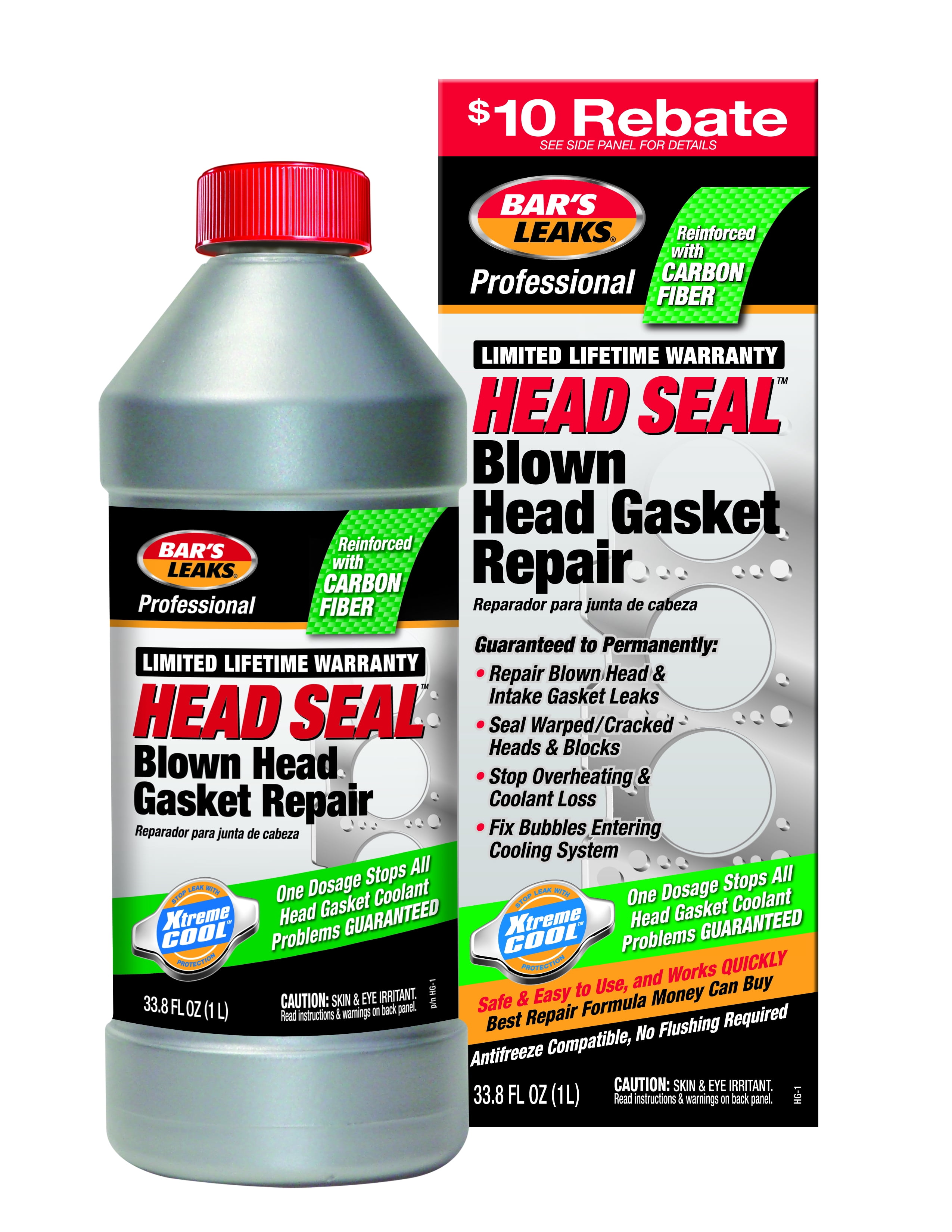 Bar's Leaks Head Seal Blown Head Gasket Repair Additive, 33.8 oz