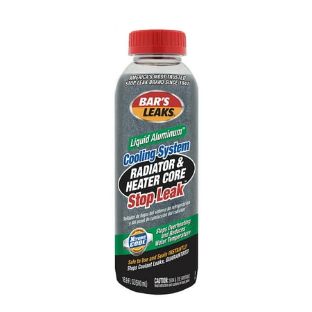 Bar's Leaks Liquid Aluminum Radiator & Heater Core Stop Leak Antifreeze & Coolant, 16.9 oz