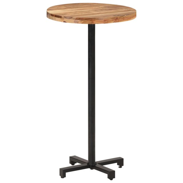 Bar table round ?60x110 cm acacia solid wood