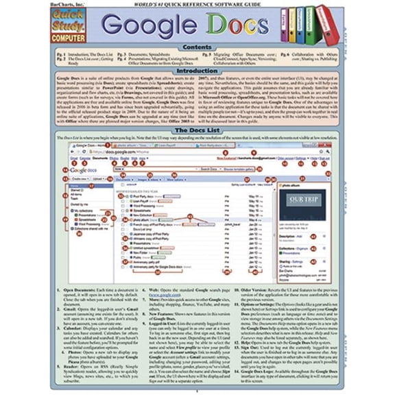 BarCharts 9781423216452 Google Docs Quickstudy Easel