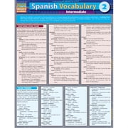 BarCharts 9781423216704 Spanish Vocabulary 2 - Intermediate Quickstudy Easel