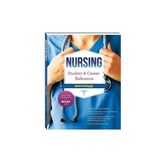 BarCharts 9781423220459 Nursing Student & Career Reference Quickstudy Quickstudy Easel
