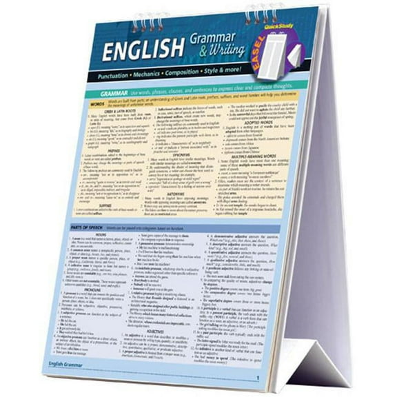 BarCharts 9781423225775 English Quickstudy Easel
