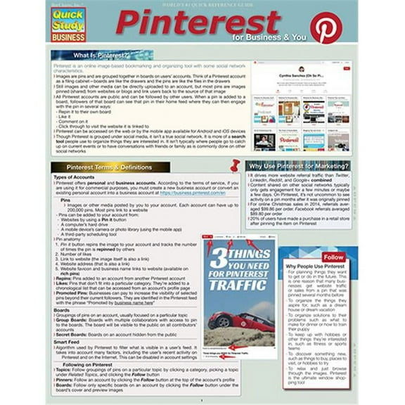 BarCharts 9781423228608 Pinterest Quickstudy Easel