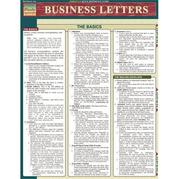 BarCharts- Inc. Business Letters