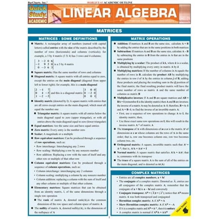 BarCharts- Inc. Linear Algebra