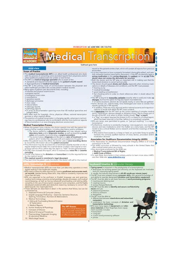 BarCharts- Inc. Medical Transcription
