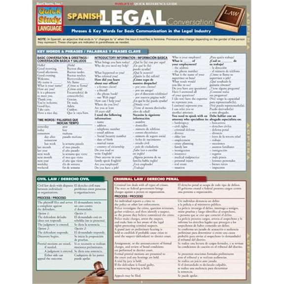 BarCharts- Inc. Spanish Legal Conversation