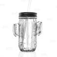 thumbnail image 1 of BarConic® Cactus Mason Jar Glass - W/ Lid, 1 of 4