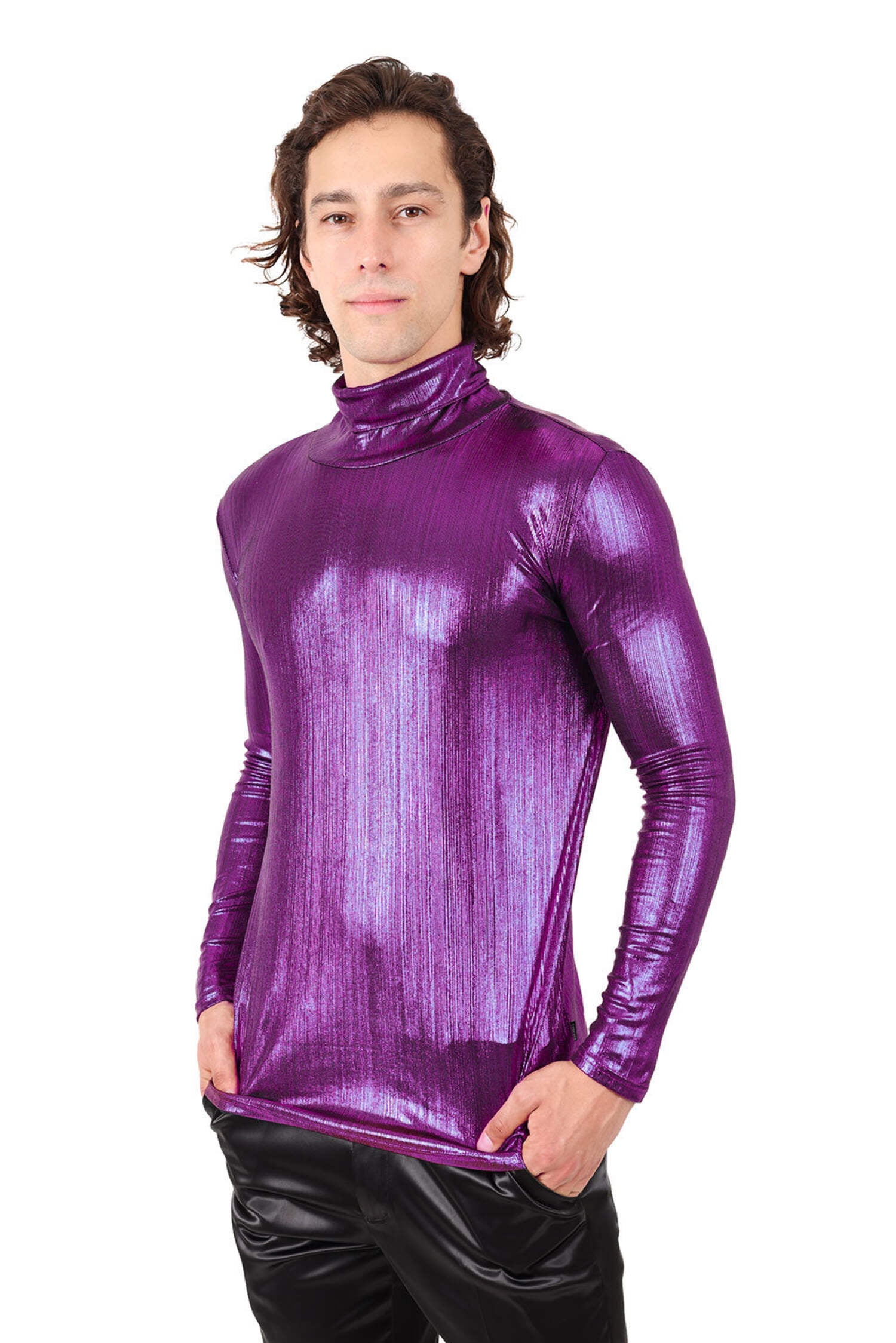 Metallic turtleneck 2025