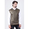 thumbnail image 1 of Barabas Men's Shiny Sleeveless Fisherman Knitted Sweater Vest WV201, 1 of 11