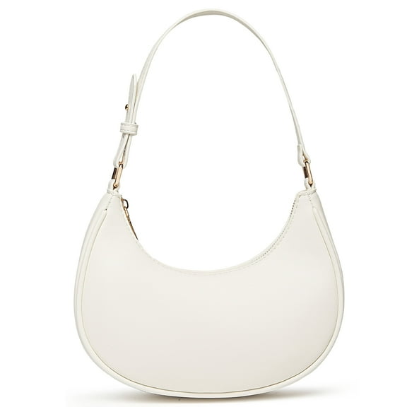 Barabum Retro Classic Clutch Shoulder Tote HandBag with Zipper Closure for Women,Crescent Shoulder Bag