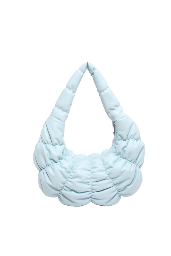 Soft PU Leather Lightweight Quilted Puffer Tote Bag