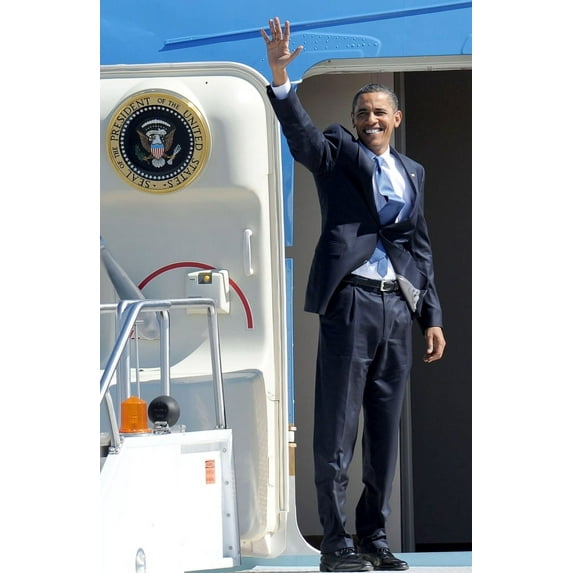 Barack Obama At A Public Appearance For Us President Barack Obama Visits Albany In Upstate New York Air Force One At