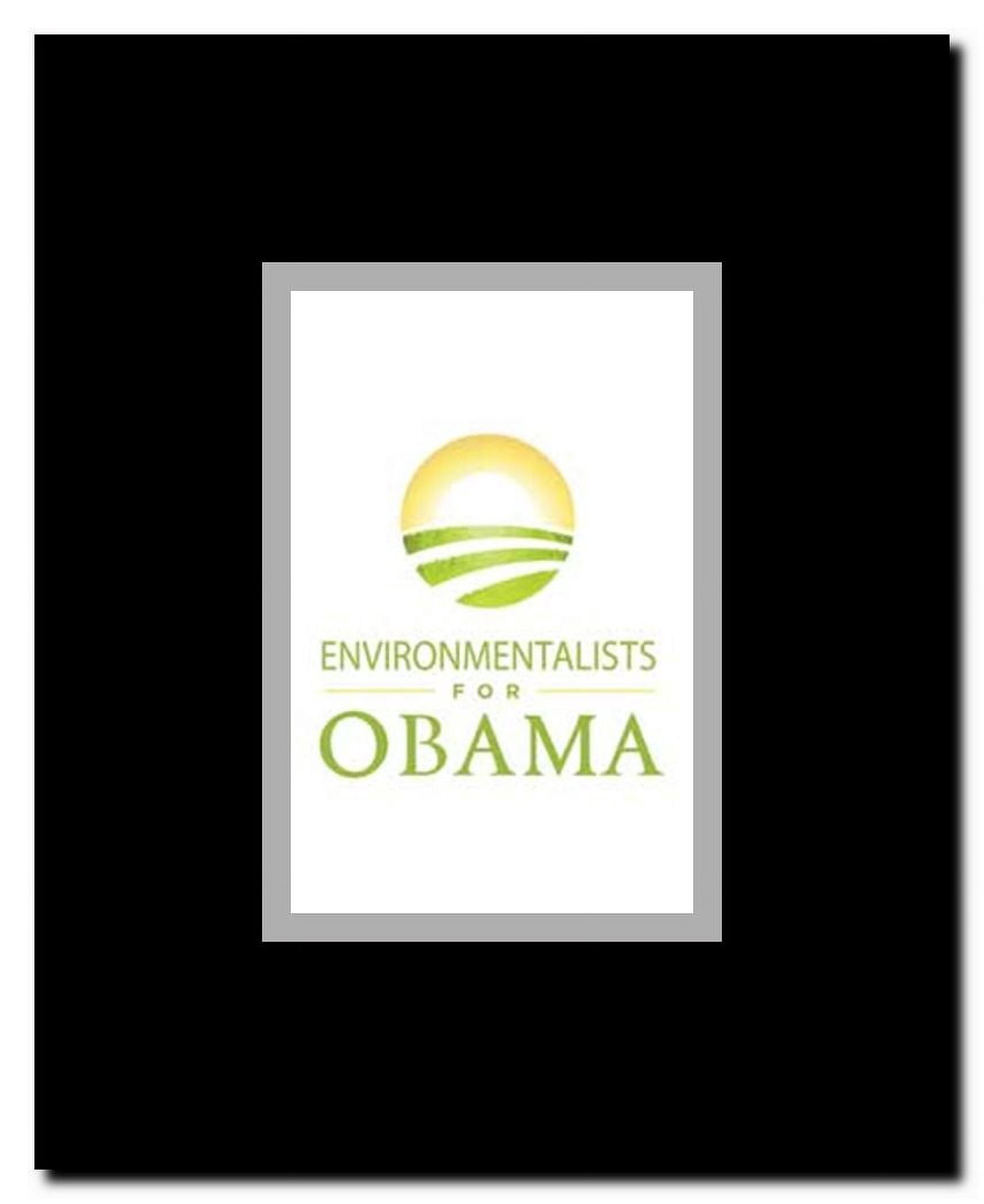 Barack Obama - (Environmentalists for Obama) Campaign Poster Framed Movie Poster