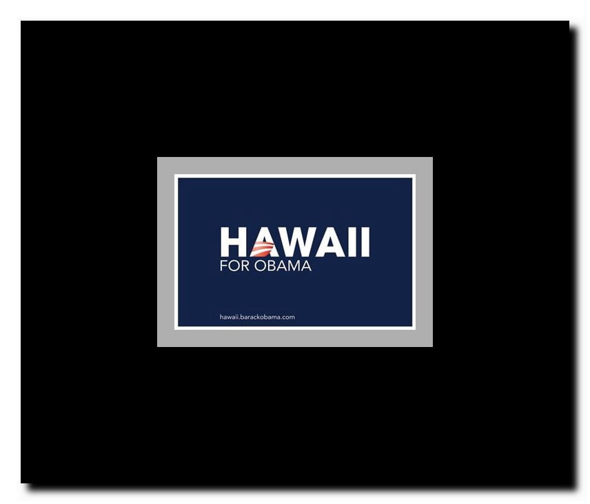 Barack Obama - (Hawaii for Obama) Campaign Poster Framed Movie Poster