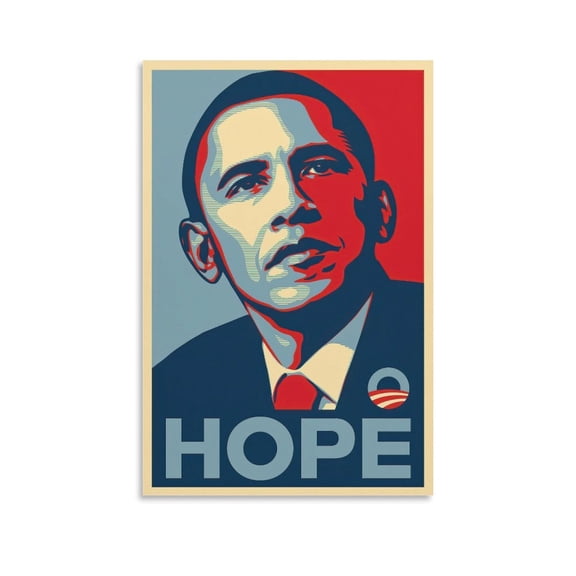 Barack Obama Hope Art Picture Poster Print Wall Art Picture Painting Poster Canvas Print Posters Artworks Bedroom Living Room Decor 20x30inch(50x75cm)