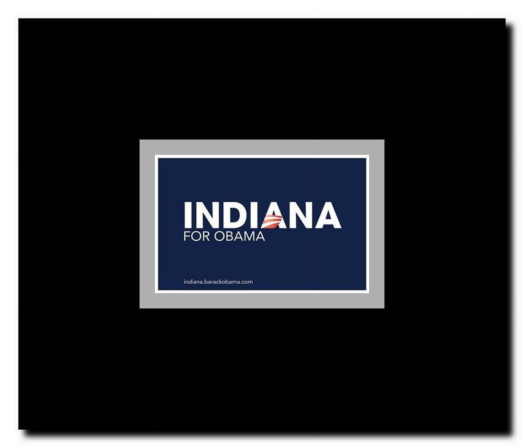 Barack Obama - (Indiana for Obama) Campaign Poster Framed Movie Poster
