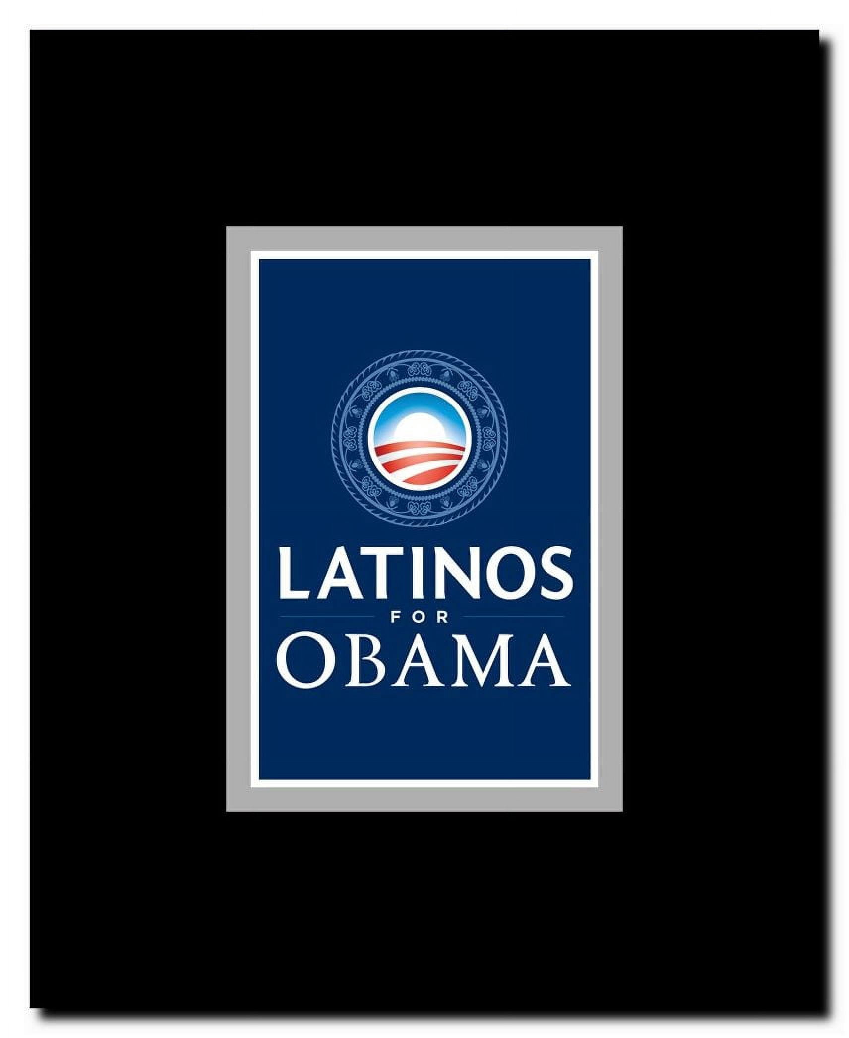 Barack Obama - (Latinos for Obama) Campaign Poster Framed Movie Poster