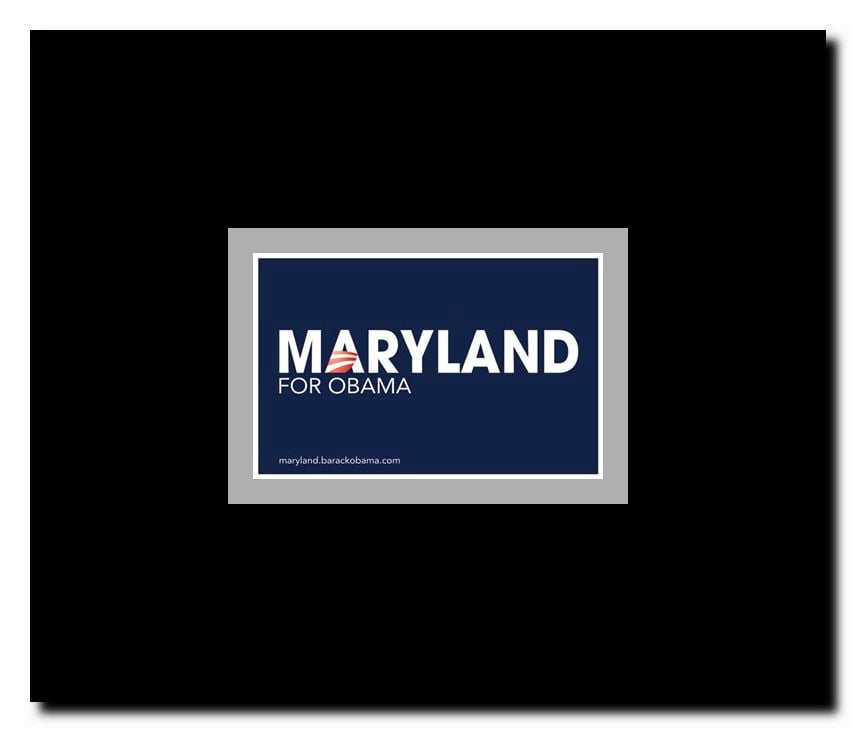 Barack Obama - (Maryland for Obama) Campaign Poster Framed Movie Poster