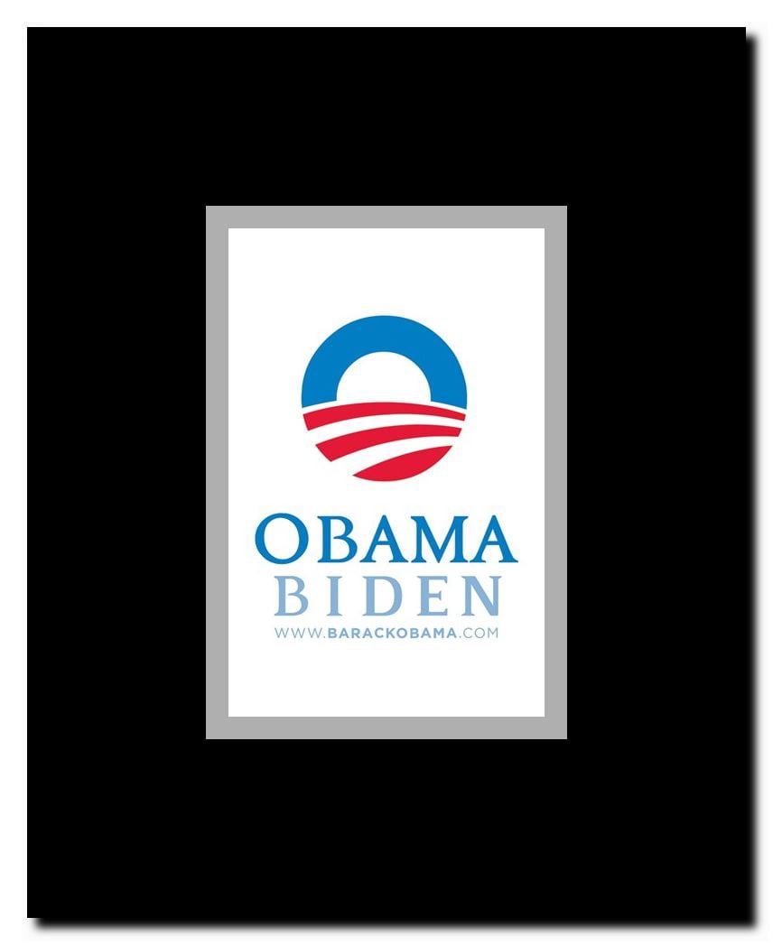Barack Obama - (Obama Biden) Campaign Poster Framed Movie Poster
