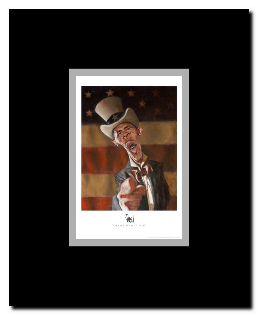 Barack Obama - Obama Wants You Framed Movie Poster