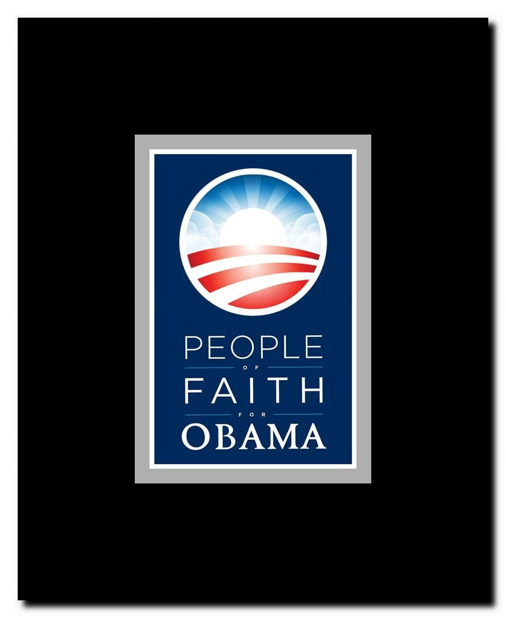 Barack Obama - (People of Faith for Obama) Campaign Poster Framed Movie Poster