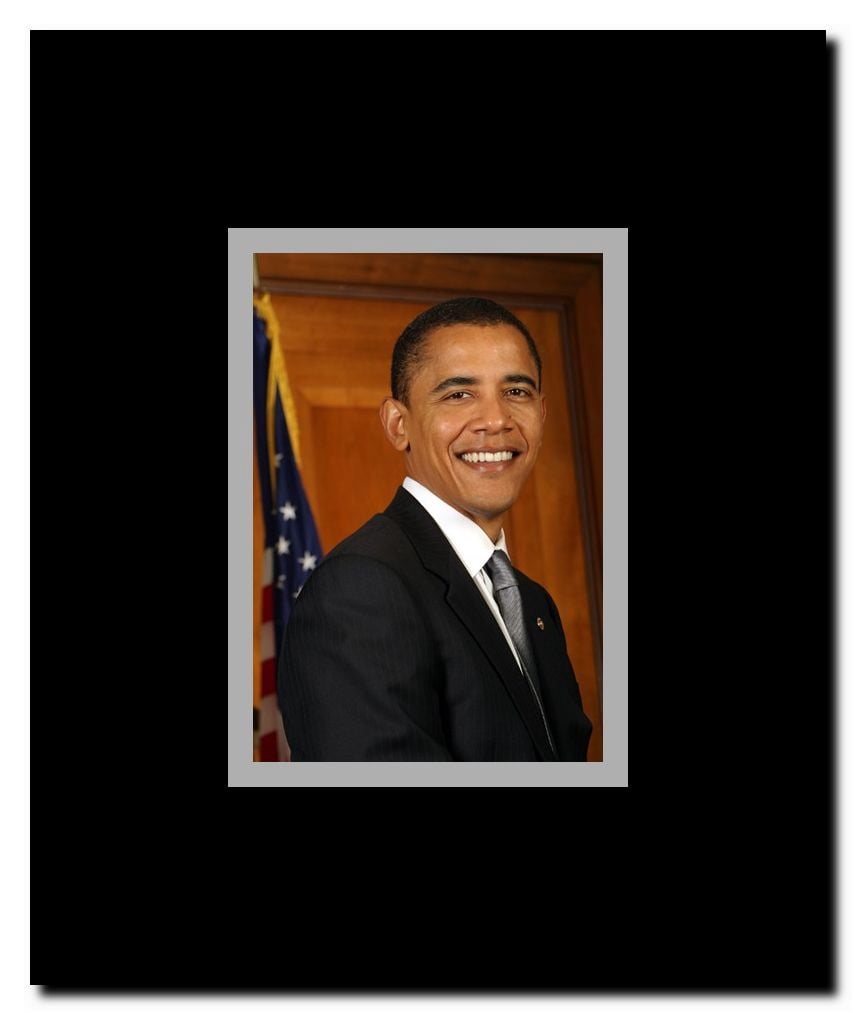 Barack Obama - Portrait (Style A) Framed Movie Poster