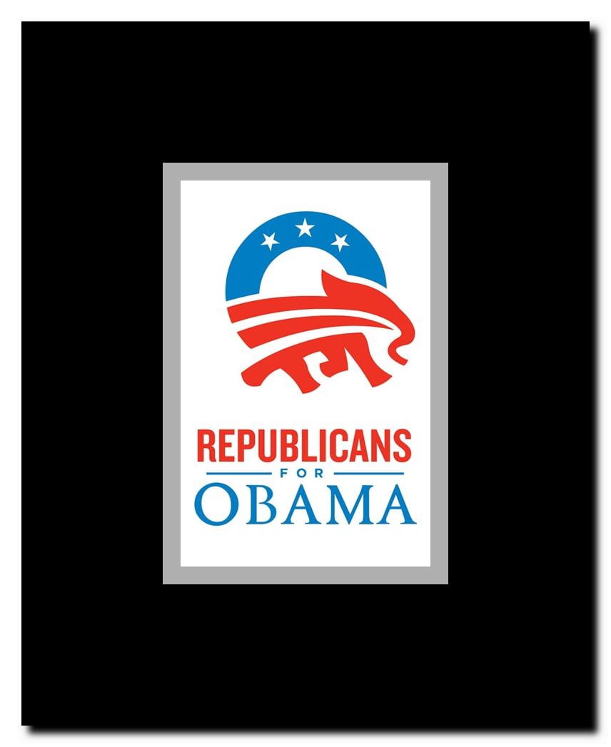 Barack Obama - (Republicans for Obama) Campaign Poster Framed Movie Poster