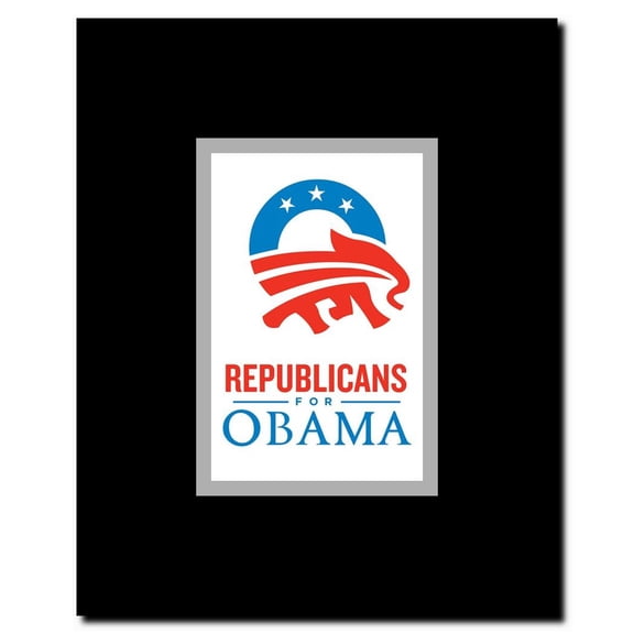 Barack Obama - (Republicans for Obama) Campaign Poster Framed Movie Poster