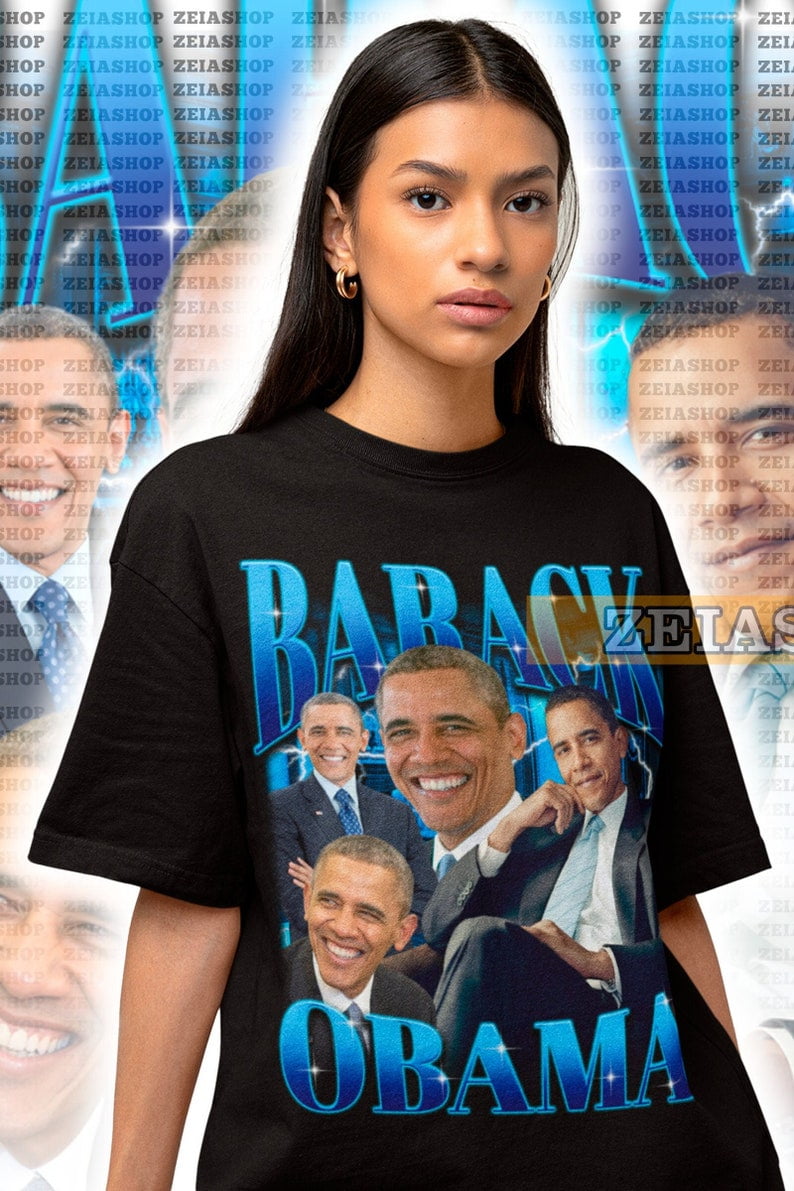 Barack Obama Retro 90s T shirt Barack Obama Sweatshirt Barack Obama Fan Gift American President Tee Barack Obama Supporter Walmart
