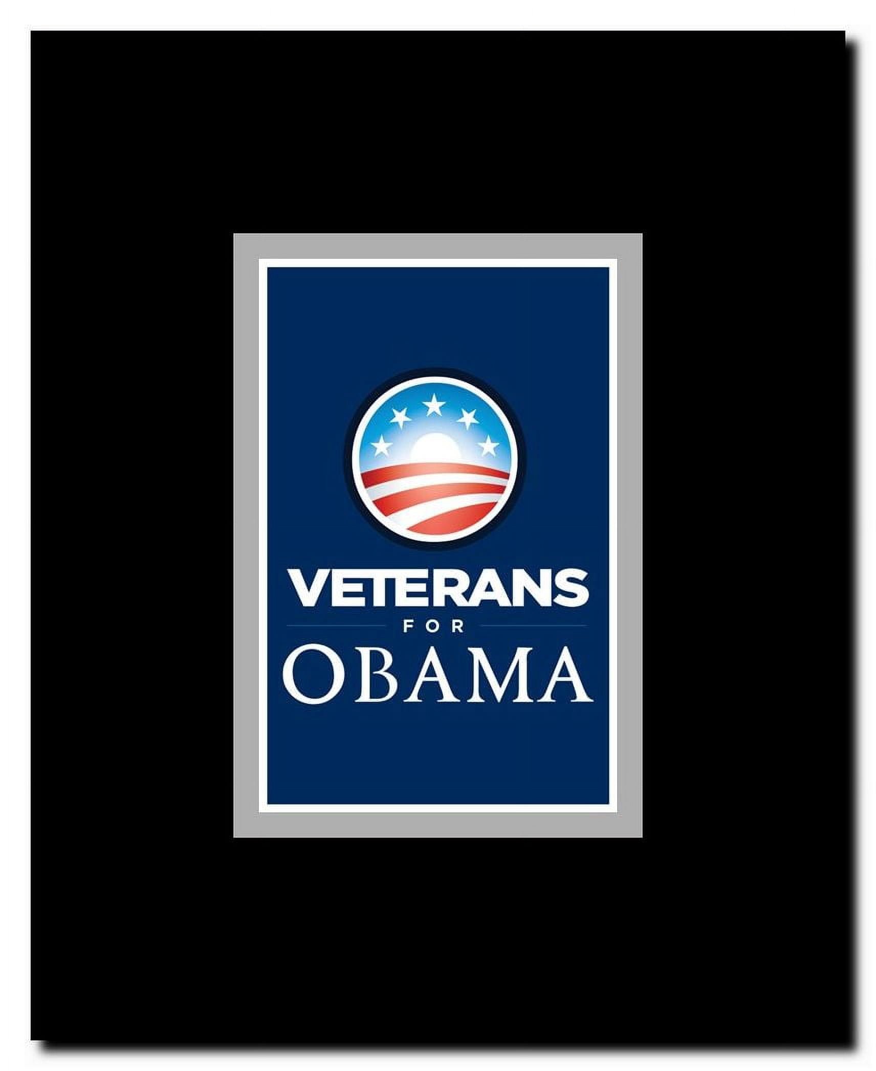 Barack Obama - (Veterans for Obama) Campaign Poster Framed Movie Poster
