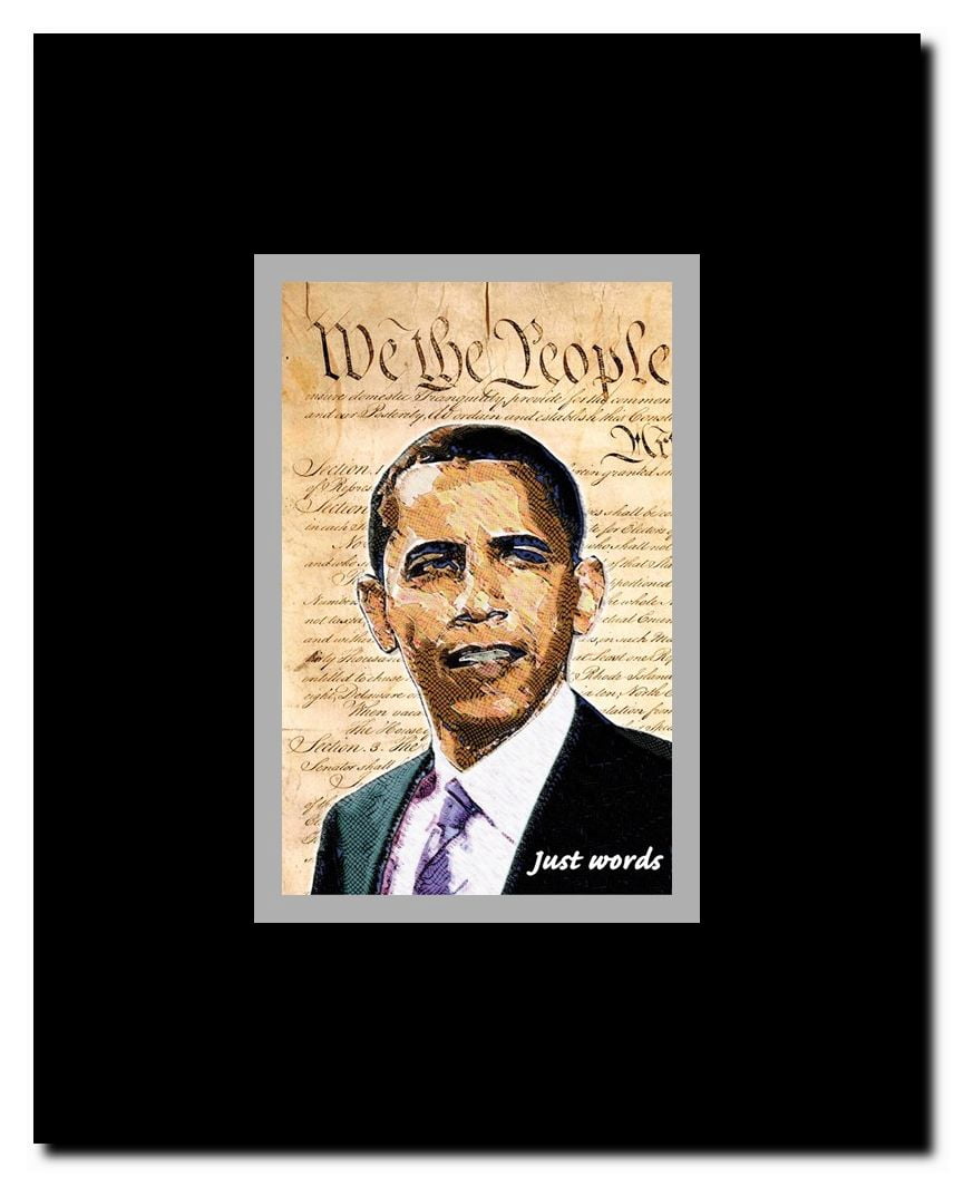 Barack Obama - (We the People) Campaign Poster Framed Movie Poster