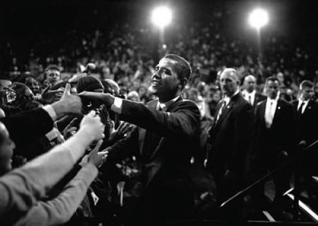 Barack Obama at Campaign Rally Canvas Art - Brooks Kraft (20 x 28)