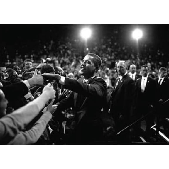 Barack Obama at Campaign Rally Poster Print by Brooks Kraft (20 x 28)